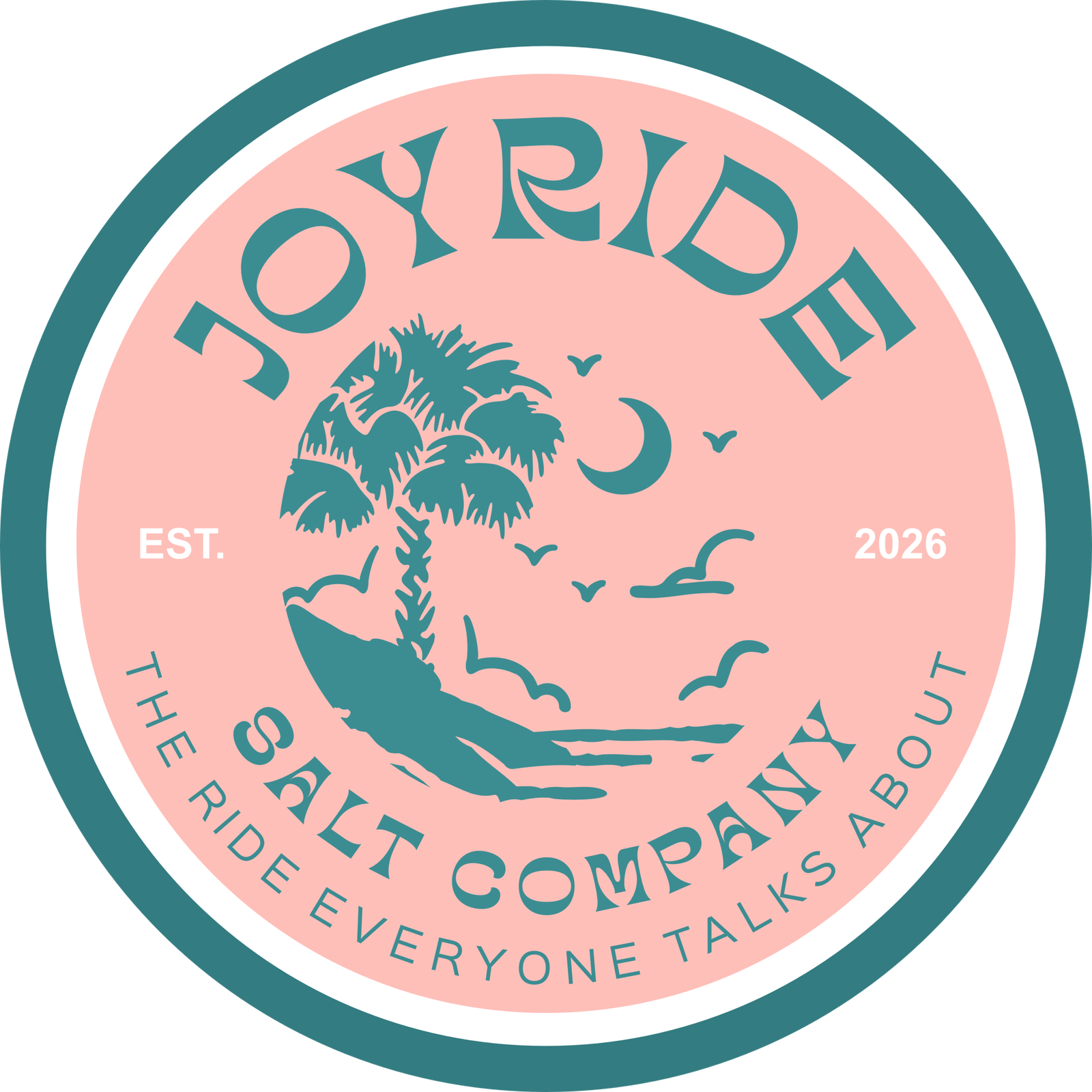 Joyride Salt Company logo beach | Joy Ride